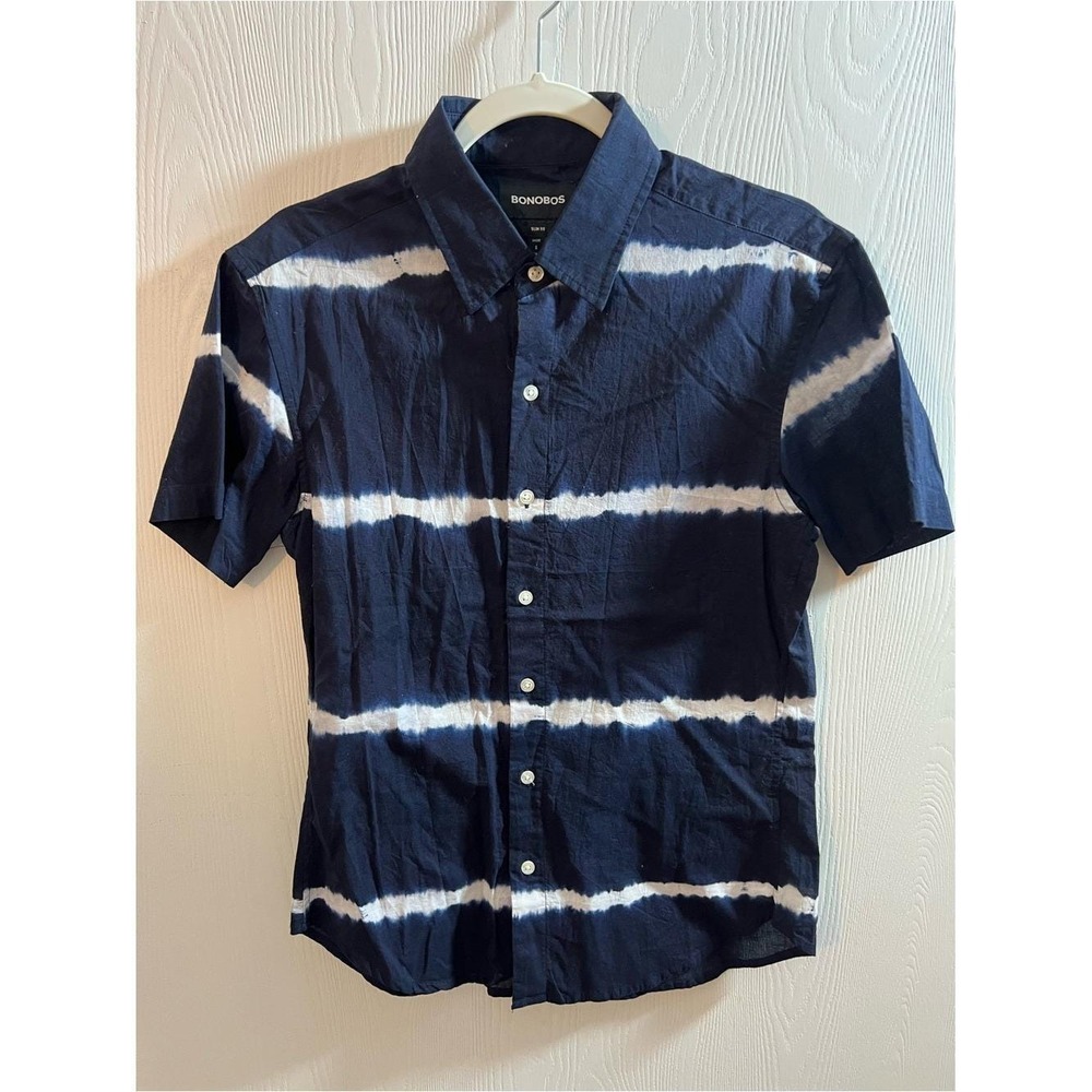 Lot 2 Bonobos Men Slim Fit Short Sleeve Button Down Shirts